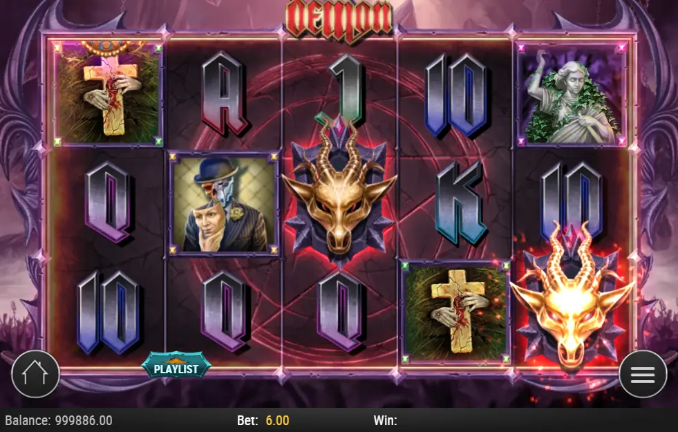 ฟรีสปินและโบนัสของ demon slot game